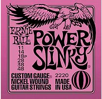 ERNIE BALL 2220 Power Slinky Nickel Wound Electric Guitar Strings - 11-48 Gauge